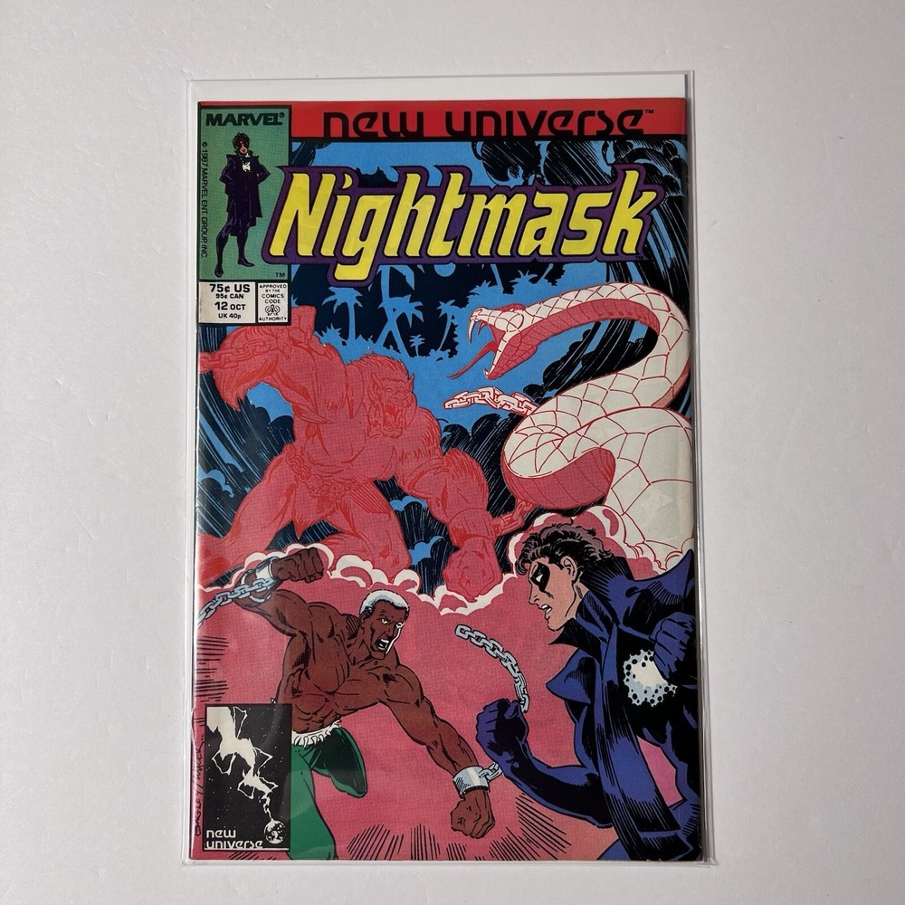 Nightmask #12 Comic‎ Marvel 1987